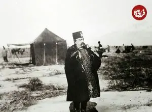 عکس| سفر به ایران قدیم؛ توله‌خرس‌های ناصرالدین شاه در حیاط کاخ گلستان