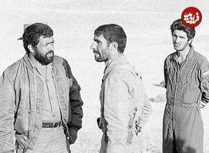 عکس؛ سفر در زمان؛ «صیاد شیرازی» در کنار رهبر انقلاب در حال بازدید از دانشکده افسری؛ سال 1360