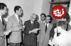 عکس؛ سفر در زمان؛ «دکتر مصدق در کنار همراهان اش در نیویورک»؛ سال 1330