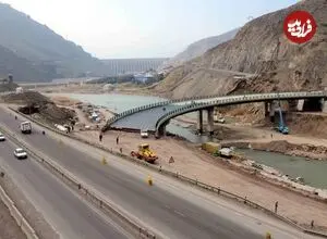 عکس| سفر زمان؛ نمایی از «پل منجیل» در مسیر جاده رشت و در دوران قاجار