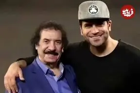 عکس| سفر زمان؛ «جوادیساری» در دوران جوانی در کنار «بهمن مفید»؛ دهۀ 50