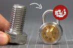 ببینید| نحوه ساخت یک قفل زیبا و کوچک با پیچ استیل و به روش استاد آمریکایی