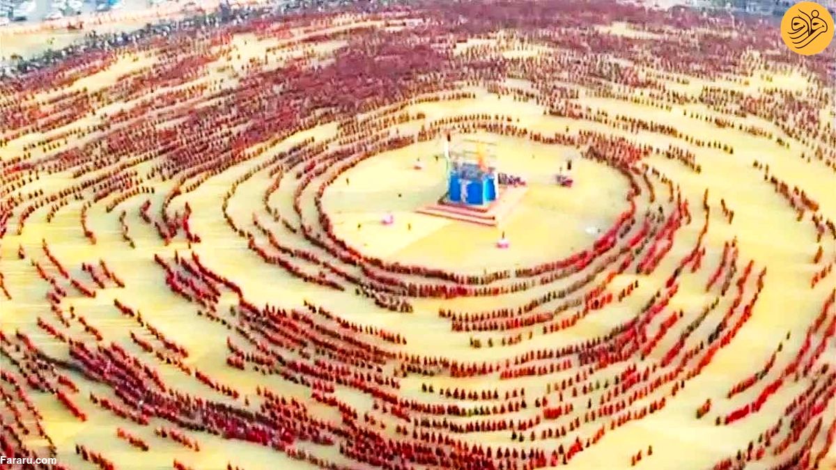 (ویدئو) مشارکت ۳۷ هزار زن در جشن پیشکشی معنوی خدای هندو