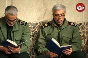 عکس؛ سفر به تاریخ؛ لحظۀ دراز کشیدن «سرلشکر باقری» 22 ساله در قبر برادر شهیدش؛ سال 1361