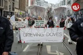 تصاویر| یادبود کبوترهای سوگوار در آلمان