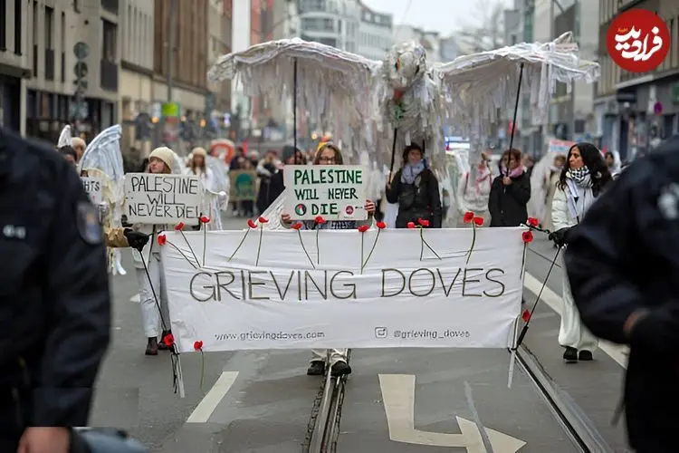 تصاویر| یادبود کبوترهای سوگوار در آلمان