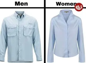 چرا دکمه پیراهن مردان سمت راست و زنان سمت چپ است؟