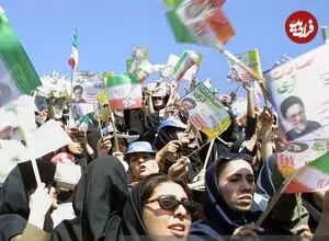 عکس| سفر زمان؛ دختران طرفدار خاتمی در دانشگاه شریف؛ سال 77