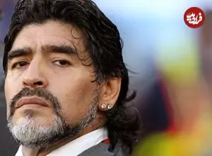 عکس| سفر در زمان؛ «مارادونا» در 22 سالگی در جام جهانی فوتبال در اسپانیا؛ سال 1361