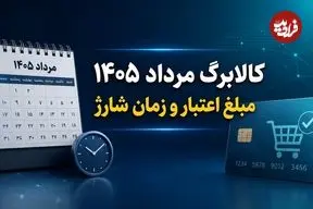 مبلغ اعتبار کالابرگ مرداد 1405 چقدر است و کی شارژ می شود؟