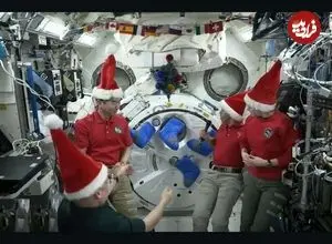 عکس؛ فضانوردان در فضا هم کریسمس را جشن گرفتند