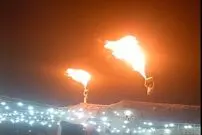 ( ویدیو) حرکت جنون‌آمیز دو جوان با کپسول گاز در مراسم عروسی محلی در کردستان