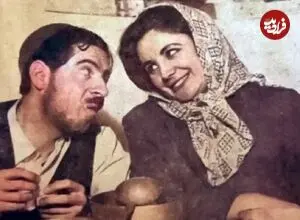 عکس| سفر به گذشته؛ «ایرج قادری و همسرش تهمینه» در پشت صحنه فیلم شهرت؛ سال 78