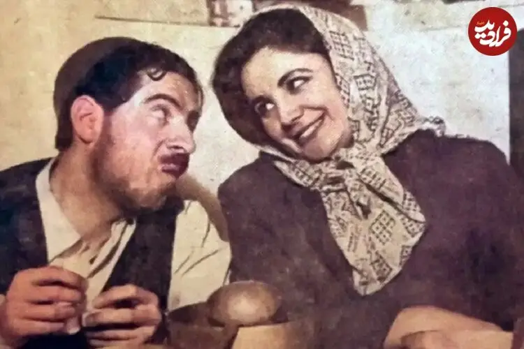 عکس| سفر به گذشته؛ «ایرج قادری و همسرش تهمینه» در پشت صحنه فیلم شهرت؛ سال 78