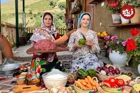 ببینید|  غذای روستایی در ایران؛ پخت نان و کوفته در جنگل های گیلان