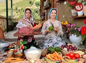 ببینید|  غذای روستایی در ایران؛ پخت نان و کوفته در جنگل های گیلان