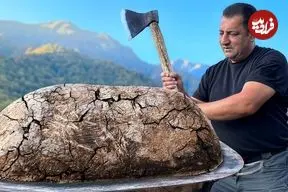 ببینید| غذای روستایی در آذربایجان؛ کباب بره کامل در یک روستای بهشتی