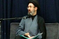 عکس؛ سفر به تاریخ؛ «سید مجتبی خامنه‌ای» در مراسم ترحیم پدر «سردار سلیمانی»؛ سال 96