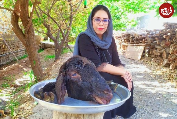 (ویدئو) پخت متفاوت کله پاچه و سیرابی میش توسط بانوی روستایی یزدی