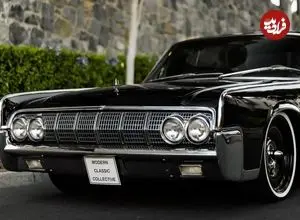 تصاویر| یک نمونه خاص از لینکلن کانتیننتال ۱۹۶۴؛ خودروی کلاسیک مافیایی با استایل دهه ۶۰ میلادی 