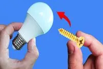 ببینید| با کمک یک پیچ، لامپ LED سوخته را به همین سادگی تعمیر کنید!