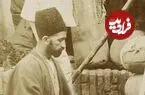 عکس| سفر زمان؛ تاجران ایرانی در حال وزن کردن محصول در دوران قاجار