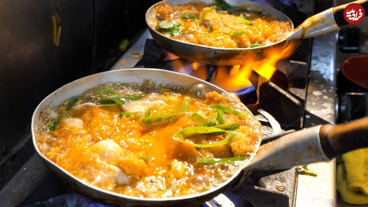 ببینید؛ غذای خیابانی در ژاپن؛ پخت نودل سوبا، اودون، کاتسودون و تمپورا در اوساکا