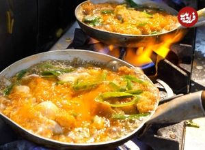 ببینید؛ غذای خیابانی در ژاپن؛ پخت نودل سوبا، اودون، کاتسودون و تمپورا در اوساکا