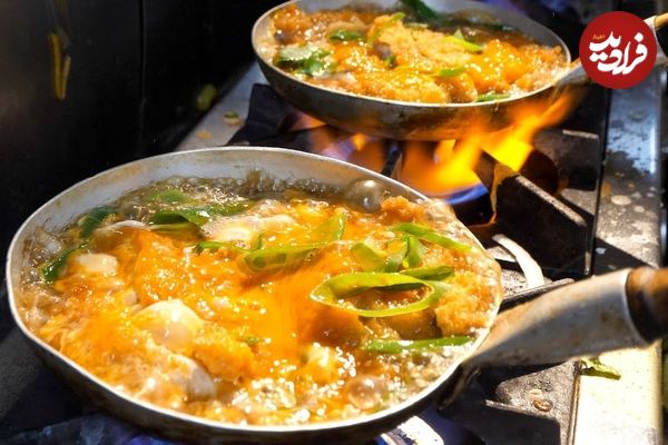 ببینید؛ غذای خیابانی در ژاپن؛ پخت نودل سوبا، اودون، کاتسودون و تمپورا در اوساکا