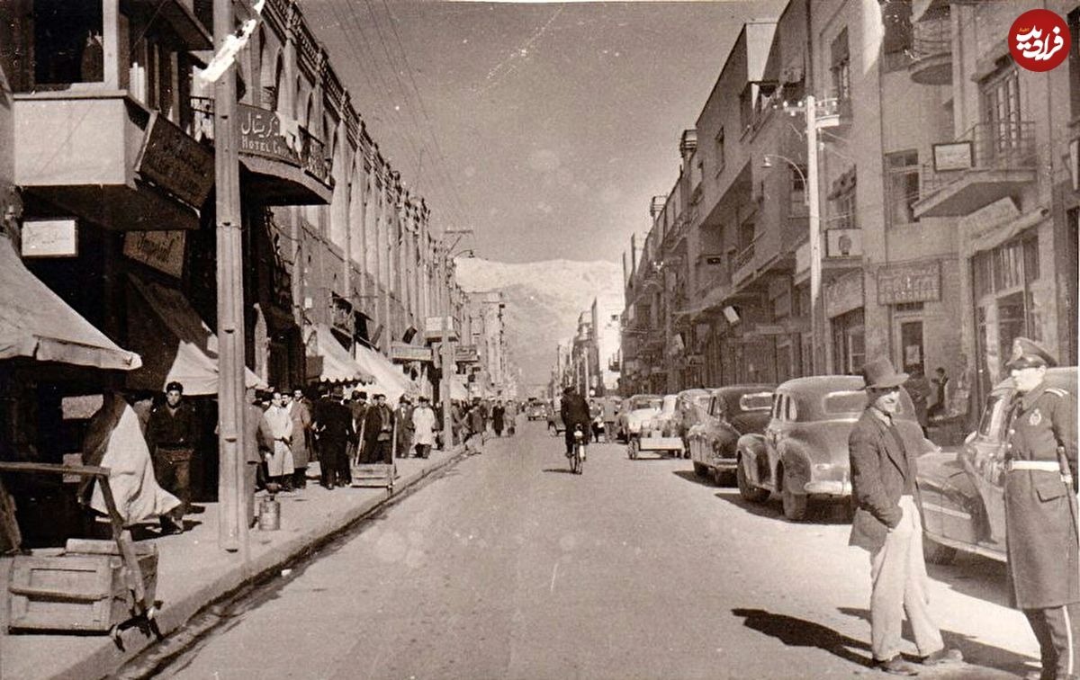دو عکس قدیمی و جالب از خیابان لاله زار تهران؛ 76 سال قبل