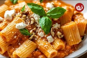 ببینید؛ طرز تهیه یک پاستای مدیترانه ای مخصوص تابستان در 5 دقیقه!