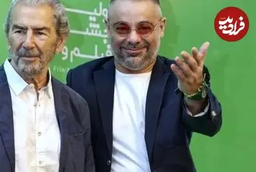 عکس| سفر زمان؛ «سام، پسر فرامرز قریبیان» در کنار «پوری بنایی»؛ سال 1398