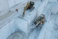(ویدئو) نمایی هوایی و تماشایی از استخراج سنگ مرمر در بزرگترین معدن یونان