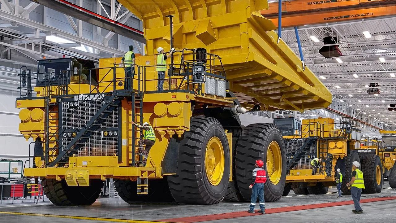 (ویدئو) ببنید چگونه ژاپنی ها بزرگترین کامیون های جهان را تولید می کنند