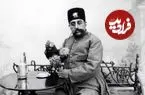 عکس| سفر در زمان؛ «مظفرالدین‌شاه» در حال آب معدنی خوردن در سفر فرنگ؛ سال 81