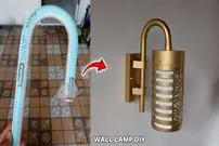 ببینید| نحوه درست کردن چراغ دیواری تزیینی با لوله پلاستیکی آب