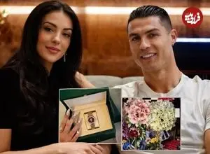 عکس| قیمت قابل‌توجه هدیه کریستیانو رونالدو به جورجینا رودریگز در تولد ۳۲ سالگی‌اش