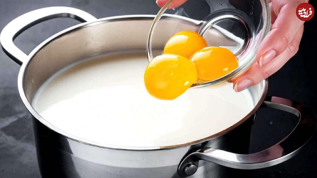 ببینید؛ با 2 لیتر شیر و 4 عدد تخم مرغ، به سادگی این پنیر خانگی را درست کنید!