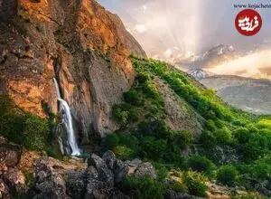 عکس| سفر زمان؛ ناصرالدین شاه و همراهانش در کنار آبشار شاهاندشت