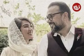 عکس| سفر به گذشته؛ «مونا کرمی و سپند امیرسلیمانی» در لباس عروس و دامادی؛ سال 1403