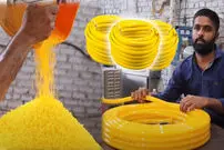 (ویدئو) فرآیند تولید شلنگ در  پاکستان
