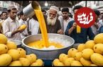 ببییند؛ غذای خیابانی در پاکستان؛ تهیه آب انبه و میلک شیک انبه در کراچی