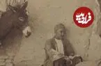 عکس| سفر زمان؛ پسرک روستایی سوار بر خر زیر سایۀ درخت؛ 145 سال قبل
