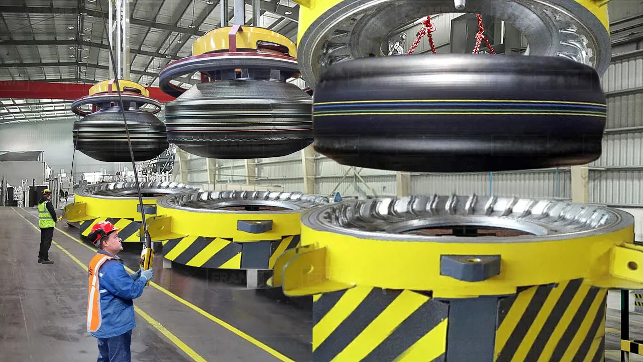(ویدئو) چگونه لاستیک های غول پیکر هواپیما تولید می شوند؟ 
