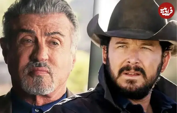تصاویر| همکاری سیلوستر استالونه و بازیگر یلواستون در سریال جنایی Blood Aces