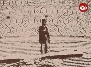 عکس| سفر زمان؛ مرد تهرانی در کنار گنبد «امامزاده صالح»؛ 140 سال قبل