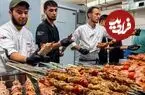 ببینید| غذای خیابانی در ازبکستان؛ تهیه انواع کباب توسط آشپزهای ماهر در تاشکند