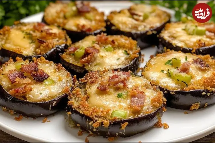 ببینید| طرز تهیه یک غذای ساده و فوری ایتالیایی با بادمجان و تره فرنگی