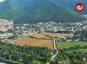 عکس| سفر زمان؛ منظرۀ یکی از روستاهای کلاردشت در دوران قاجار