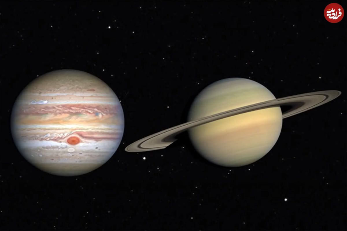 (ویدیو) اگر سیاره های زحل و مشتری با هم برخورد کنند چه می شود؟